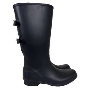 Chooka Handcrafted Versa Rain Boot Womens 10 Black Rubber Waterproof